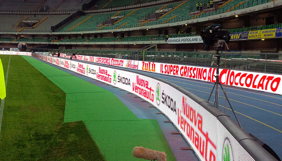 San Siro Stadium UEFA Perimeter Sports LED Display System
